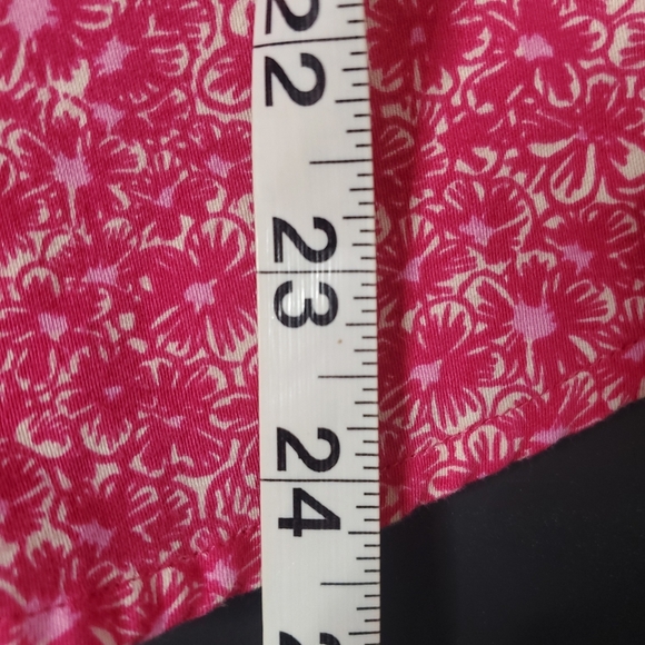 Lilly Pulitzer Floral Button Up Shirt Size 4 Pink Cottagecore Boho Chic Casual - Picture 6 of 10